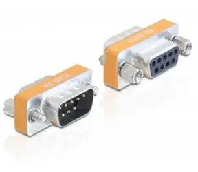 DeLock adaptér Null Modem Sub-D 9 pin samec / samice