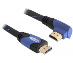 Delock Kabel High Speed HDMI s Ethernetem – HDMI A samec <-> HDMI A samec pravoúhlý / 5 m