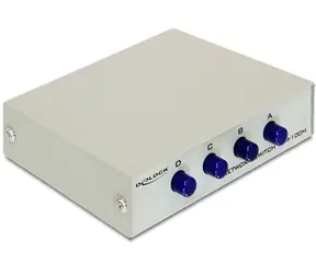 Delock přepínač ethernetového rozhranní 10 / 100 4-porty / manuální