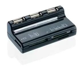 CONNECT IT USB COMBO hub černá / Čtečka paměťových karet / 3x USB / MicroSD / SD