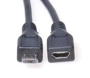 PremiumCord Kabel prodlužovací micro USB 2.0 male-female 5m černá