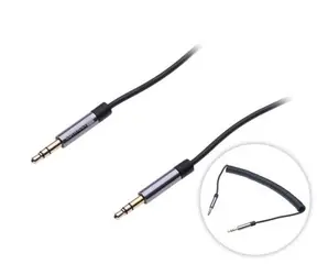 CONNECT IT Wirez 3.5mm jack kabel (M) - (M) 1.8m černá / kroucený 