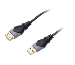 CONNECT IT Wirez USB A - USB A kabel (M) - (F) 1.8m černá 