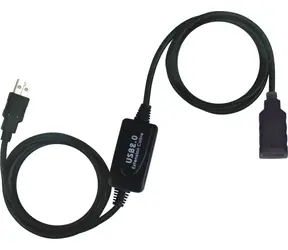 PremiumCord Kabel USB2.0 A-A 10m prodlužovací, aktivní (A-M-A-F)