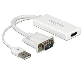Delock Adaptér VGA na HDMI s audio