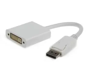 Gembird adaptér displayport samec - DVI (24+5) samice / bílý