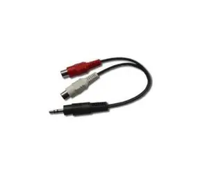 Gembird audio kabel mini JACK<->2x CINCH propojovací / 0.2 m