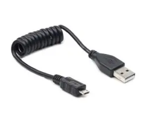 Gembird micro USB 2.0 kabel / 0.6m / stočený / černý