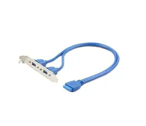 Gembird vývod 2x USB 3.0 z MB na záslepku skříně / kabel 45cm / bulk