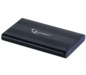 Gembird EE2-U2S-5 / Externí USB 2.0 case / 2,5" SATA / černý hliník