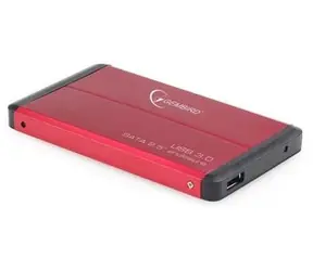Gembird EE2-U3S-2-R / Externí USB 3.0 case / 2.5" SATA / červený hliník