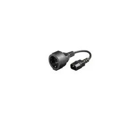 Gembird napájecí adaptér C14 (M) -> schuko (F) / 15 cm