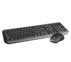 C-TECH WLKMC-01 + myš / bezdrátový combo set s myší / CZ/SK / USB / černá