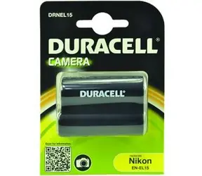 DURACELL Baterie - DRNEL15 pro Nikon EN-EL15 / černá / 1400 mAh / 7.4 V