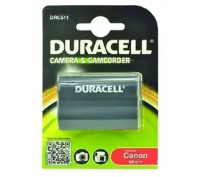 DURACELL Baterie - DRC511 pro Canon DRC511 / černá / 1400 mAh / 7.4 V