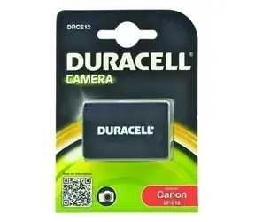 DURACELL Baterie - DRCE12 pro Canon LP-E12 / černá / 600mAh / 7.2V
