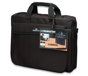 Manhattan London / taška na notebook 15,6" / černá