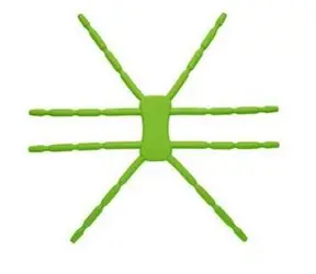 BREFFO Spiderpodium držák až na 10" mobilní zařízení / zelený / doprodej