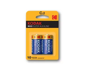 Kodak MAX alkalická baterie C / 2ks / blister