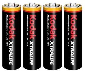 KODAK XTRALIFE alkalická baterie AA / 4ks / blister