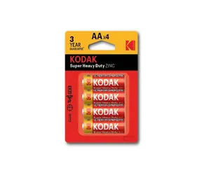 KODAK HEAVY DUTY zinco-chloridové baterie AA / 4ks / blister