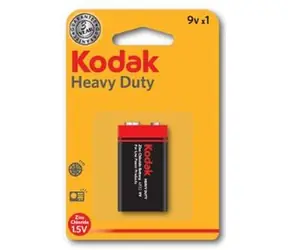 KODAK HEAVY DUTY zinco-chloridové baterie 9V / 1ks / blister