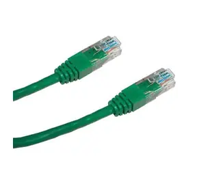 DATACOM Patch kabel UTP CAT5E 0.5m zelená