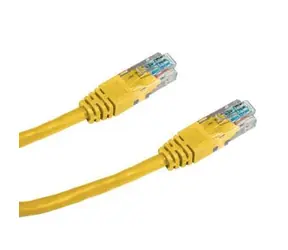 DATACOM Patch kabel UTP CAT5E 1m žlutá
