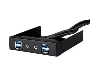 SilverStone SST-FP32B-E / přední panel / montáž do 3.5" / 4x USB 3.0 / HD audio / černá