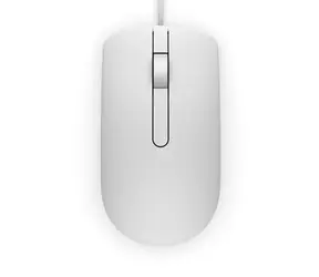 DELL MS116 bílá / Optická myš / 1000dpi / 2 tlačítka + rolovací kolečko / USB / 1.8 m
