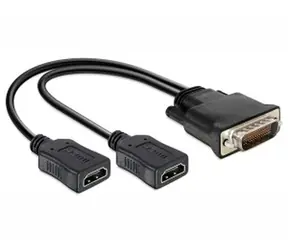 DeLock adaptér DMS-59 samec> 2 x HDMI samice 20 cm 