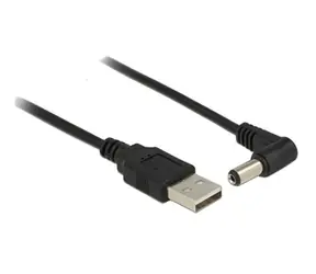 Delock napájecí kabel USB > DC 5.5 x 2.1 mm samec 90° / 1.5 m