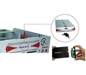 AeroCool Infinity Drive / hliníkový BOX pro 2.5" IDE HDD k zapojení do multifunkčního panelu Infinity