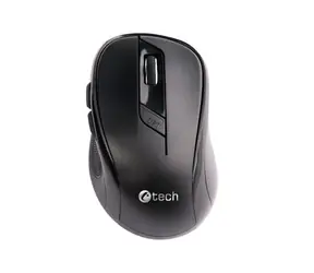 C-TECH WLM-02 bezdrátová myš /1600DPI / 6 tlačítek / USB nano receiver / černá