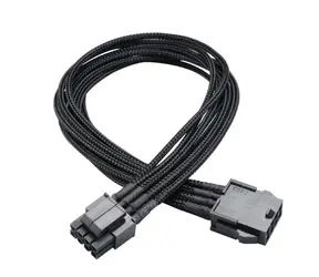 AKASA AK-CBPW08-40BK Flexa P8 / prodloužení napájecího kabelu / 8 pin ATX12V / 40cm 