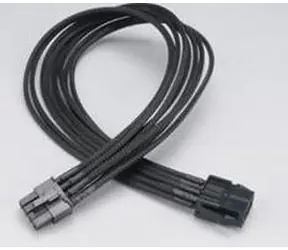 AKASA AK-CBPW09-40BK Flexa V8 / prodloužení napájecího kabelu / 8 pin VGA / 40cm 