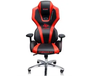 E-BLUE AUROZA herní židle / 124cm / sklopné až do úhlu 118° / syntetická kůže  / černo-červený