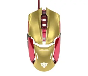E-BLUE myš IRON MAN 3 Armor / optická / drátová  /  6 tlačítka + kolečko / 4000 dpi / zlatý / doprodej