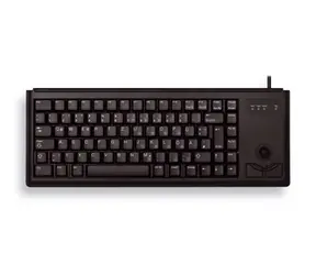 Cherry klávesnice G84-4400 s trackballem / drátová / USB / ultralehká a malá / černá / EU 