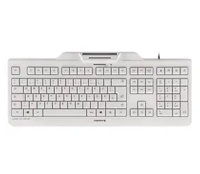 Cherry klávesnice se čtečkou karet KC 1000 SC / USB / ISO 7816 podporované karty / bílá / EU