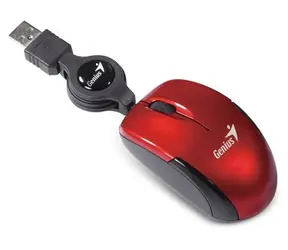 Genius Micro Traveler V2 červená / drátová / 1200 dpi / USB