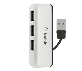 Belkin USB 2.0 Hub Travel / 4-port / USB 2.0 / bílá