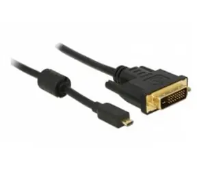 Delock HDMI kabel Micro-D samec > DVI 24+1 samec / 2 m