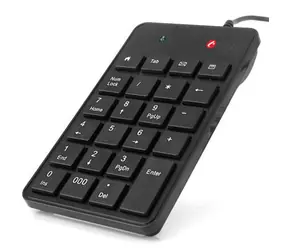 C-TECH KBN-01 numerická klávesnice / 23 kláves / USB / slim / černá