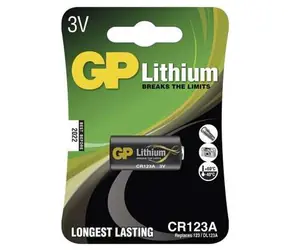 GP lithiová baterie CR123A / 1ks