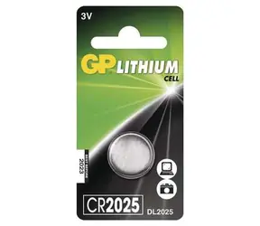 GP Lithiová knoflíková baterie CR2025 / 1ks