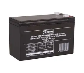 EMOS Bezúdržbový olověný akumulátor 12V 7.2Ah (faston 4.7 mm)
