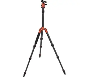 Rollei Compact Traveler No 1 Carbon oranžová / Zátěž 8kg / Vytažený 142 cm / Karbon