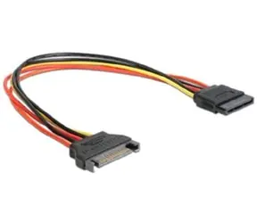 C-TECH Kabel SATA prodloužení napájení / 30cm