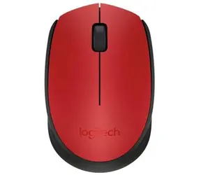 Logitech Wireless M171 červená / bezdrátová optická myš / 2 tlačítka / 1000dpi